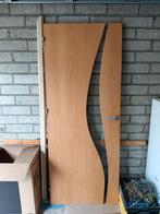 Houten binnendeur met design accent, Doe-het-zelf en Verbouw, Deuren en Horren, Ophalen, Gebruikt, 80 tot 100 cm, Binnendeur