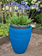 Plantenbak, groot,                   grieks/portugees blauw, Tuin en Terras, Bloembakken en Plantenbakken, Ophalen, Overige materialen