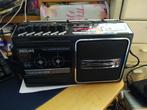 Philips D7160 radio cassette recorder, Audio, Tv en Foto, Cassettedecks, Philips, Ophalen of Verzenden, Enkel