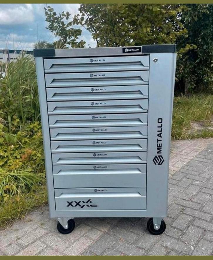 Electrische machines met Metallo gereedschapkar 10 lades 10, Auto diversen, Autogereedschap, Ophalen of Verzenden