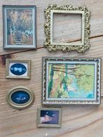 Poppenhuis schilderijtjes 1:12, Verzamelen, Poppenhuizen en Toebehoren, Ophalen of Verzenden, Zo goed als nieuw, Poppenhuis