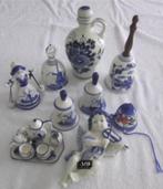 9 Delftsblauwen items waaronder tafelbellen en engel., Antiek en Kunst, Antiek | Keramiek en Aardewerk, Ophalen of Verzenden