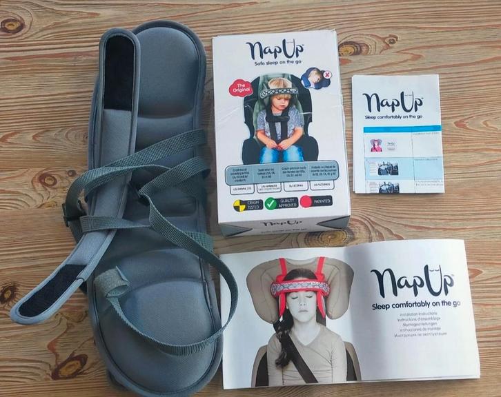 NapUp Auto Hoofdsteun - Comfortabel en Veilig, Kinderen en Baby's, Autostoeltjes, Zo goed als nieuw, Overige merken, Zijbescherming