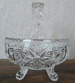 Vintage Kristallen Bonbonschaaltje met Handvat, model mandje, Ophalen of Verzenden