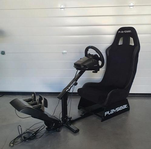 Playseat Alcantara + Logitech G923 PS4 / PS5, Spelcomputers en Games, Games | Sony PlayStation 5, Refurbished, Ophalen