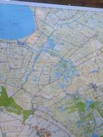 Landkaart gebied de weerribben, Ophalen, 1800 tot 2000, Nederland, Landkaart
