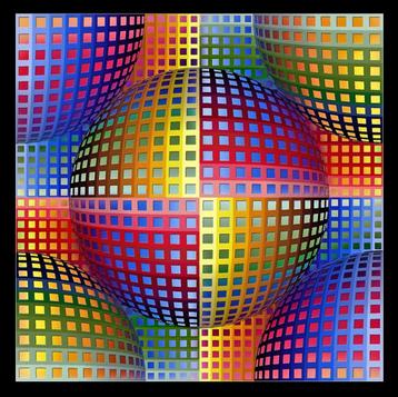 Victor Vasarely - Compositie II - Litho beschikbaar voor biedingen