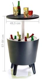 Keter Coolbar bijzet partytafel, Tuin en Terras, Ophalen, Nieuw, Rond, Kunststof