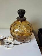 Vintage bollamp, Huis en Inrichting, Lampen | Tafellampen, Ophalen of Verzenden, Gebruikt, Glas, Minder dan 50 cm