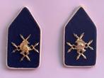 Set kraag emblemen verbindingen, Verzamelen, Verzenden, Landmacht, Nederland, Kleding of Schoenen