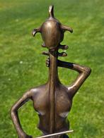 ABSTRACTE VIOOL /bronzen beeld / viool / muziek /opruiming, Antiek en Kunst, Ophalen of Verzenden