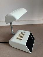 Vintage seventies telescooplamp, wit, inklapbaar, Huis en Inrichting, Lampen | Tafellampen, Kunststof, Gebruikt, Vintage, Ophalen of Verzenden