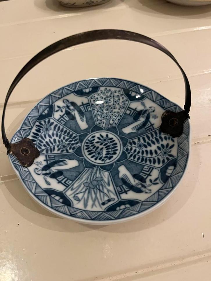 Antiek Chinees Bonbonschaaltje met Blauw Motief, Antiek en Kunst, Antiek | Keramiek en Aardewerk, Ophalen of Verzenden