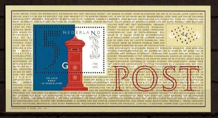 Nederland NVPH nr 1841 postfris Nationaal postbedrijf 1999, Postzegels en Munten, Postzegels | Nederland, Postfris, Na 1940, Verzenden