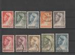 Suriname 1936. NVPH 167 t/m 176, Gestempeld., Postzegels en Munten, Postzegels | Suriname, Verzenden, Gestempeld