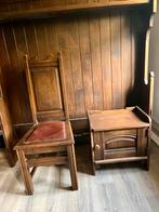 Antieke stoel en nachtkastje set, Ophalen