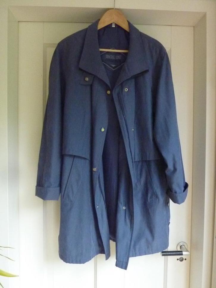 Blauwe jas voor voorjaar en najaar, maat 42/44, tussenjas, Kleding | Dames, Jassen | Zomer, Zo goed als nieuw, Maat 42/44 (L)