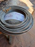 te koop 30 meter staal kabel  zgan  7 mm dik, Doe-het-zelf en Verbouw, Lieren en Takels, Ophalen of Verzenden, Zo goed als nieuw