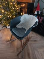Antraciet grijze schommelstoel babykamer, Gebruikt, Ophalen, Hout, Eén