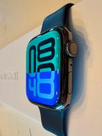 Apple Watch 7 Stainless Steel, Sieraden, Tassen en Uiterlijk, Smartwatches, Ophalen, Gebruikt, Zwart, IOS