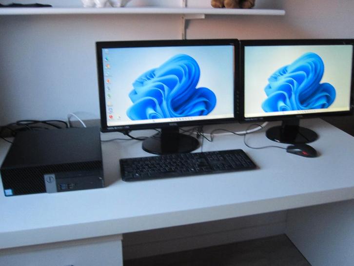 Dell Optiplex 5050-7500 i5 16gb 256gb SSD + 1 TB + 2 x 22", Computers en Software, Desktop Pc's, Zo goed als nieuw, 3 tot 4 Ghz