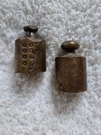 Antieke messing weegschaalgewichten., Ophalen of Verzenden