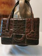 Croco tasje, Sieraden, Tassen en Uiterlijk, Tassen | Damestassen, Ophalen of Verzenden, Zo goed als nieuw, Zwart, Schoudertasje