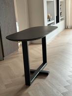 Borreltafel met 4 krukjes - Runderleer, Huis en Inrichting, Tafels | Eettafels, Ophalen, 50 tot 100 cm, Zo goed als nieuw, 150 tot 200 cm