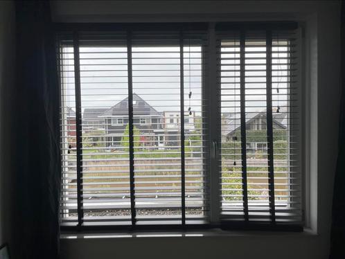 Zwart houten lamellen (meerdere stuks/maten), Huis en Inrichting, Stoffering | Gordijnen en Lamellen, Gebruikt, Zwart, Ophalen of Verzenden