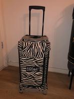 Eurostil Professional Trolley Make-up kappers Koffer Zebra, Ophalen, Gebruikt, Zwart, Met slot