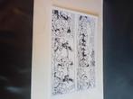 suske en wiske orginele pagina tekening in indisch inkt 60's, Verzamelen, Stripfiguren, Ophalen of Verzenden, Suske en Wiske, Gebruikt