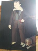 Jongen met hond, Ophalen of Verzenden