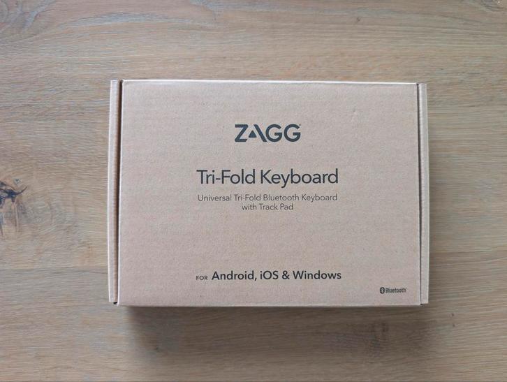 Nieuw ZAGG opvouwbaar en oplaadbaar bluetooth toetsenbord, Computers en Software, Toetsenborden, Nieuw, Qwerty, Draadloos, Opvouwbaar