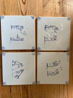 4x Westraven keramiek - kinderspelen, Antiek en Kunst, Antiek | Wandborden en Tegels, Ophalen of Verzenden