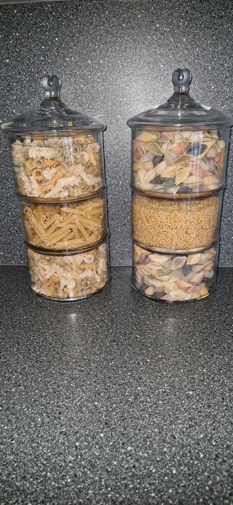 2 Grote Voorraadpotten - 42cm Hoog, Huis en Inrichting, Keuken | Keukenbenodigdheden, Ophalen of Verzenden