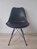 4x zwarte kuipstoelen, Huis en Inrichting, Stoelen, Ophalen, Gebruikt, Zwart, Vier