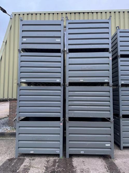 Stapelbakken staal bak krat stapelbaar 120x80, Doe-het-zelf en Verbouw, Kratten en Dozen, Gebruikt, Bak of Kist, 100 cm of meer