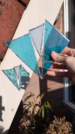 Glas in lood tiffany driehoek hart, Ophalen of Verzenden, Zo goed als nieuw