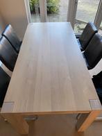 Eetafel met extra aanzet stuk, Ophalen, Gebruikt, 200 cm of meer, 50 tot 100 cm