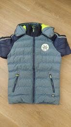 Stoere blauwe Cars Jeans winterjas met gele accenten, Kinderen en Baby's, Kinderkleding | Maat 158, Ophalen of Verzenden, Zo goed als nieuw