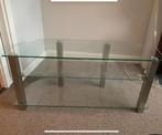 Stijlvol glazen tv meubel, Huis en Inrichting, Ophalen, 100 tot 150 cm, Minder dan 100 cm, 25 tot 50 cm