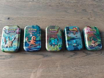 Pokemon Kanto Friends Mini Tin Sealed set Nieuw ! beschikbaar voor biedingen