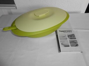 Tupperware Blossom serveerschaal + vergiet 1,8L Groen NIEUW beschikbaar voor biedingen