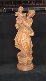 Houten Maria met Kind Beeld, Antiek en Kunst, Ophalen of Verzenden