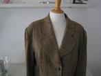 Nieuw Geruit Wollen Dames Colbert, Maat 38/40 (M), Bruin, Nieuw, Ophalen of Verzenden
