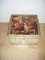 Oud Lonka blik,middeleeuwse afbeelding,groot winkelblik,retr, Verzamelen, Blikken, Ophalen of Verzenden, Gebruikt, Koek(jes)