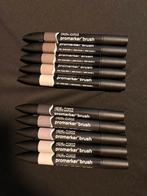Windsor & Newton | Cool Gray / Warm Gray Brushmarker sets, Ophalen of Verzenden, Zo goed als nieuw, Potlood of Stift