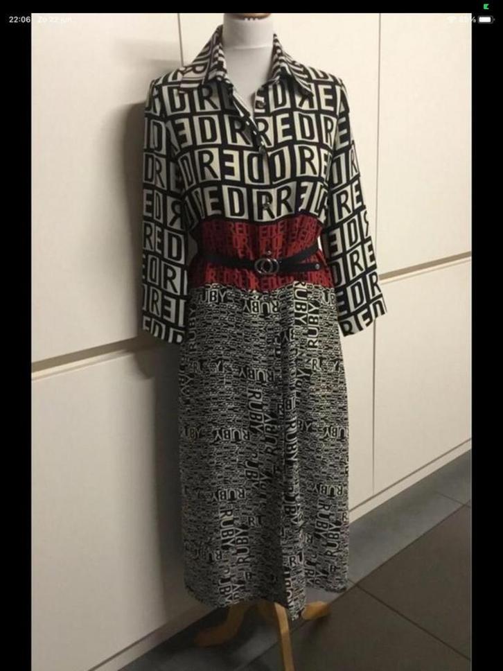 Caroline Biss lange jurk maat 34, Kleding | Dames, Jurken, Zo goed als nieuw, Maat 34 (XS) of kleiner, Rood, Onder de knie, Ophalen of Verzenden