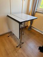 Vintage Formica Klaptafel - Opvouwbaar, Huis en Inrichting, Tafels | Eettafels, Ophalen, Kunststof, Gebruikt, Tot twee personen