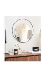 Leuke ronde spiegel, Ophalen, Minder dan 50 cm, Rond, Zo goed als nieuw